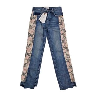 CURRENT ELLIOT First Love Floral jeans size 24